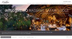 Desktop Screenshot of madikwesafarilodge.co.za